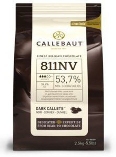 Picture of Callebaut - 811 Dark Chocolate Callets - 5.5 lbs