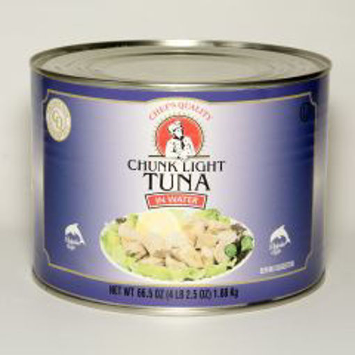 Picture of Chefs Quality - Chunk Light Tuna in Water - 66.5 oz Can, 6/case