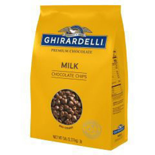 Picture of Ghirardelli Chocolate - Milk Chocolate Chips - 5lb, 2/case